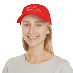 Make Jesus Great Again Low Profile Baseball Cap - Faith-Inspired Fashion  Adomoo