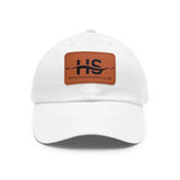 Dad Honesty Sales Hat with Leather Patch (Rectangle) Adomoo