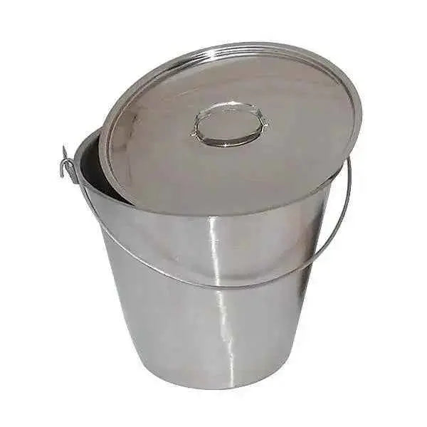 12L Stainless Steel Strip Handle Bucket  Adomoo