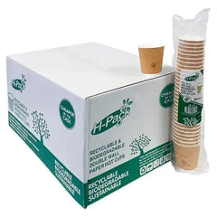 12oz Eco DoubleWall Kraft Paper Cup  Adomoo