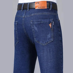 Men's Business Jeans – Classic Stretch Denim Trousers  Adomoo