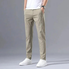 2025 Men's Slim Fit Stretch Classic Chino Pants - Perfect for Casual or Business Wear  Adomoo