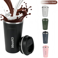 380/510ML Leakproof Travel Thermo Cup for Tea Water Coffee Cup Double-layer Insulation Cold And Hot Thermo Cafe Thermos Mug  Adomoo