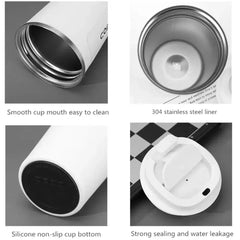 380/510ML Leakproof Travel Thermo Cup for Tea Water Coffee Cup Double-layer Insulation Cold And Hot Thermo Cafe Thermos Mug  Adomoo