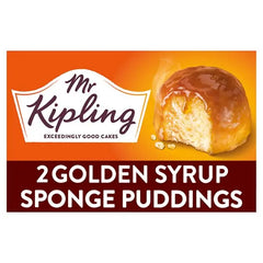 Mr Kipling Golden Syrup Sponge Pudding Desserts 2 x 95g (Case of 4)  Adomoo