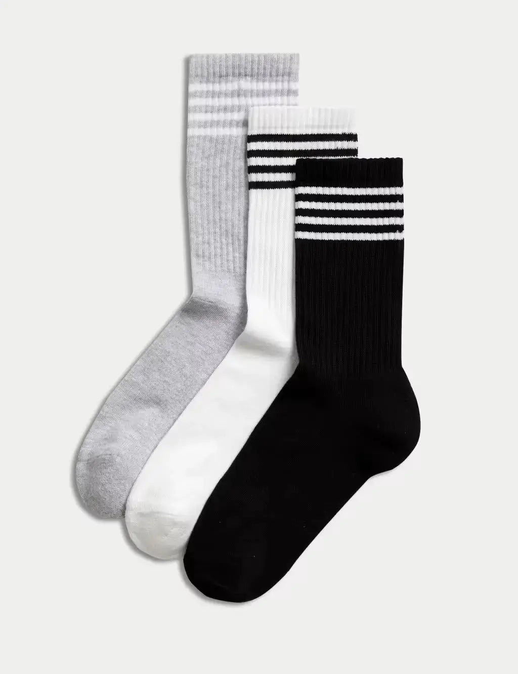3pk Cotton Blend Ankle High Socks  Adomoo