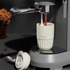 410ml Ceramic Lined Thermos Coffee Cup – Double Wall Stainless Steel Vacuum Insulated Thermal Mug Tumbler Gift  Adomoo