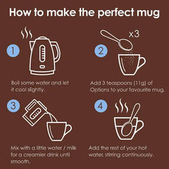 Options Instant Belgian Hot Chocolate Drink 220g (Case of 6)  Adomoo