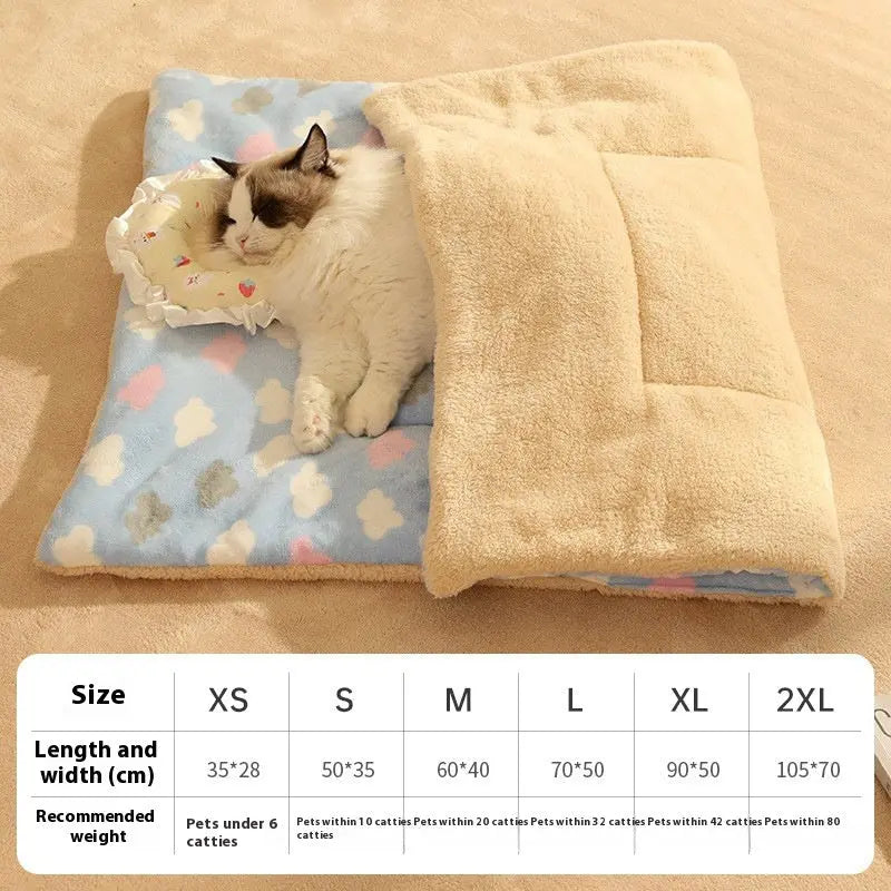 Warm Cat Mat Sleeping Blanket Stepping On Milk Cushion Adomoo