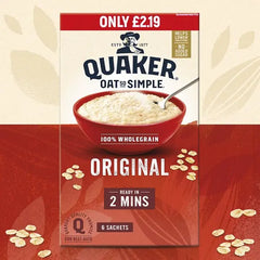 Quaker Oat So Simple Original Porridge Sachets (Case of 8) Adomoo