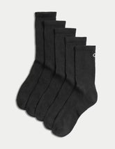 5pk Cotton Rich Cushioned Crew Socks  Adomoo