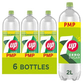 7UP Zero Sugar Free Lemon & Lime Bottles PMP 6 x 2L (Case of 6)  Adomoo