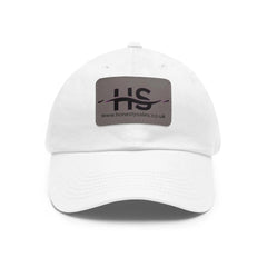 Dad Honesty Sales Hat with Leather Patch (Rectangle) Adomoo