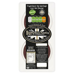 The Bury Black Pudding Company 4 Traditional Black Pudding Slices 230g  Adomoo