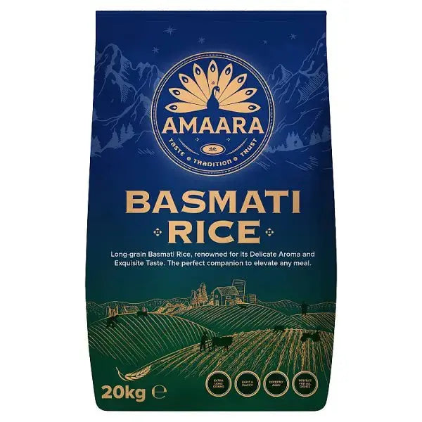 Amaara Basmati Rice 20kg  Adomoo