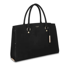 Aricia Black Vegan Laptop Bag  Adomoo