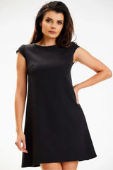 Awama short sleeves elegant mini dress  Adomoo