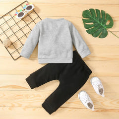 Baby Clothes Newborn Girl Boy 2Pcs Cotton Rainbow Fall Outfits Girls Clothing Suit  Adomoo
