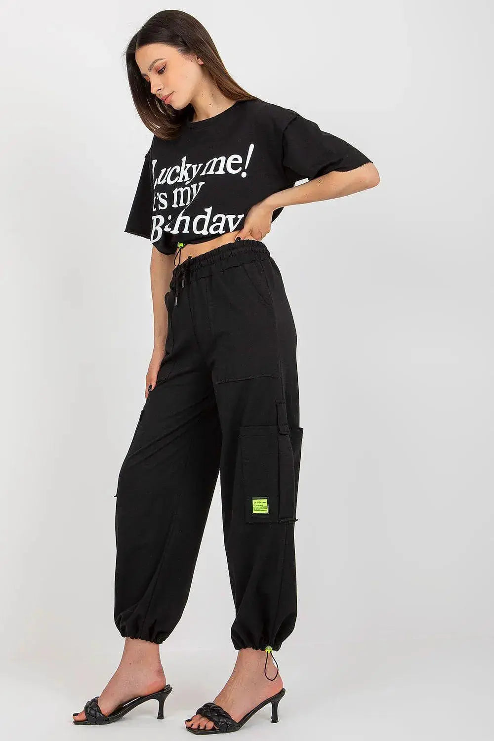 Badu Blouse and Pants Tracksuit Set  Adomoo