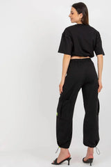 Badu Blouse and Pants Tracksuit Set  Adomoo