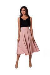 BeWear high waist and decorative buttons midi skirt  Adomoo
