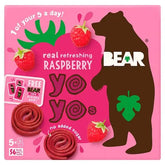 Bear Yoyos Real Fruit Refreshing Raspberry 5 x 20g (Case of 6)  Adomoo