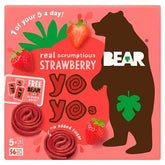 Bear Yoyos Real Fruit Scrumptious Strawberry 5 x 20g (Case of 6)  Adomoo