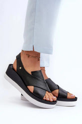 Step Into Style – Buskin Slip-On Comfort Sandals Adomoo
