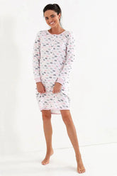 Cana interlock fabric, cotton phenomenal nightgown Adomoo