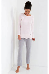 Cana long sleeves blouse and long pants womens pajamas  Adomoo