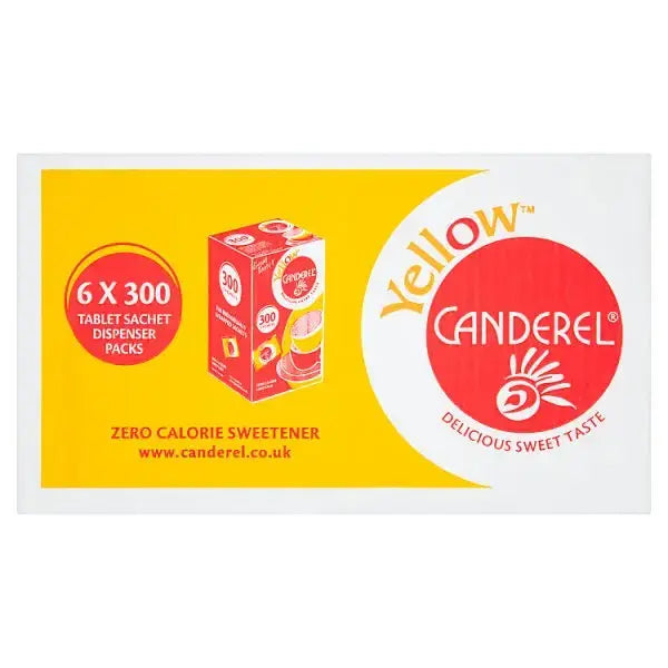 Canderel Yellow Tablet Sachets Dispencer Packs 153g  Adomoo