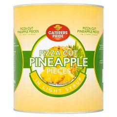 Caterers Pride Pizza Cut Pineapple Pieces in Light Syrup 3.05kg  Adomoo