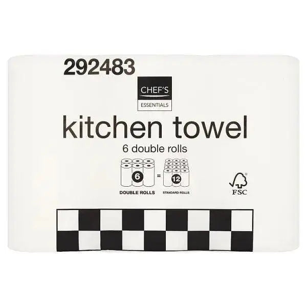 Chef's Essentials 6 Kitchen Towel x 3  Adomoo