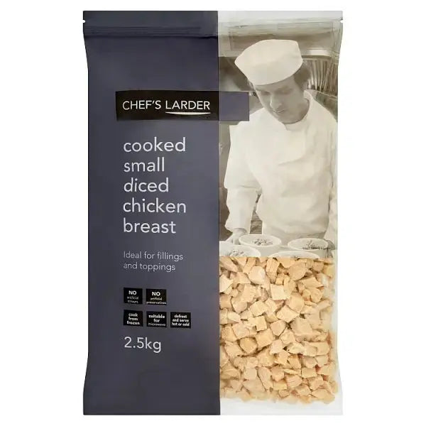 Chef's Larder Cooked Small Diced Chicken Breast 2.5kg  Adomoo