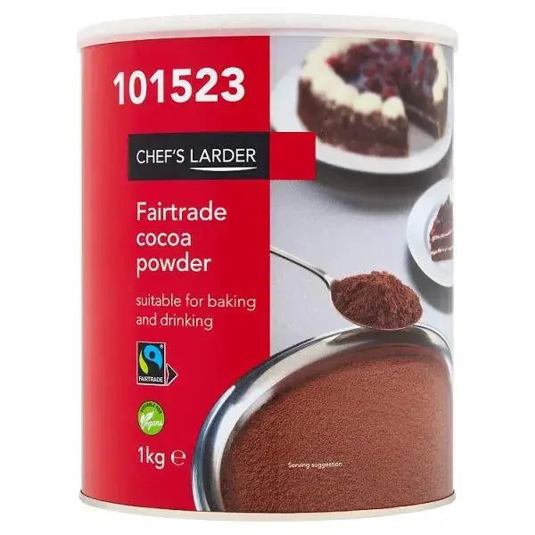 Chef's Larder Fairtrade Cocoa Powder 1kg  Adomoo