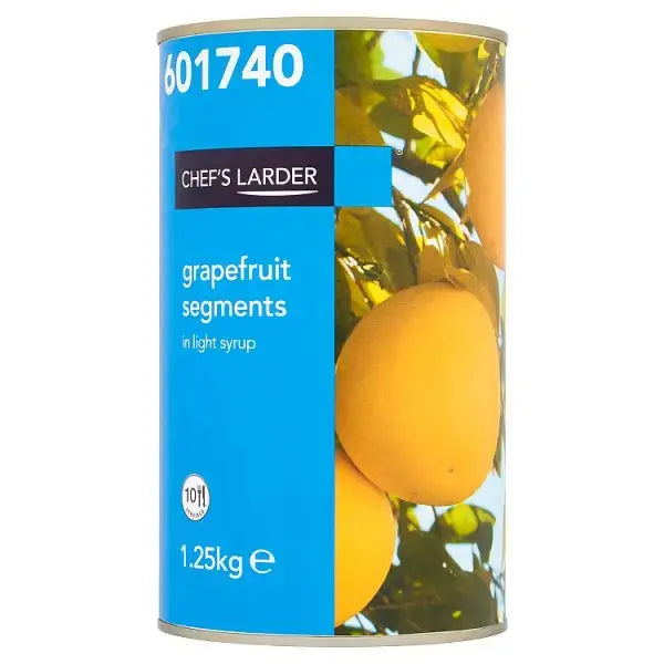Chef's Larder Grapefruit Segments in Light Syrup 1.25kg  Adomoo