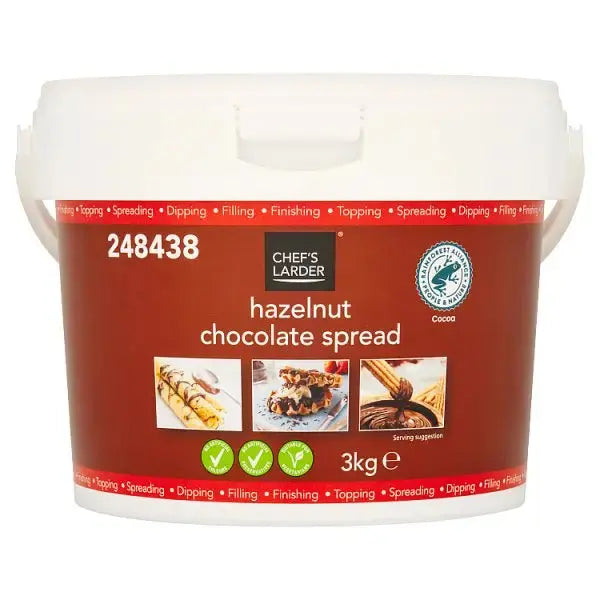 Chef's Larder Hazelnut Chocolate Spread 3kg  Adomoo