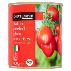 Chef's Larder Italian Peeled Plum Tomatoes in a Rich Tomato Juice 800g  Adomoo