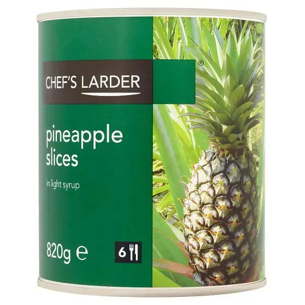 Chef's Larder Pineapple Slices in Light Syrup 820g  Adomoo