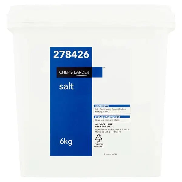 Chef's Larder Salt 6kg  Adomoo