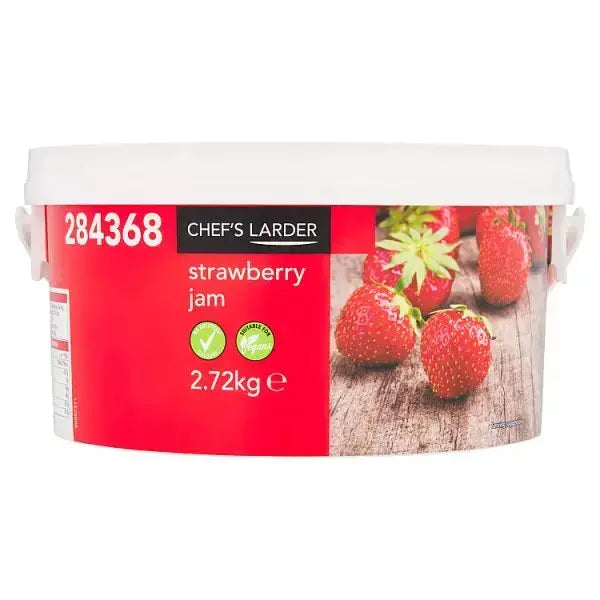 Chef's Larder Strawberry Jam 2.72kg Adomoo