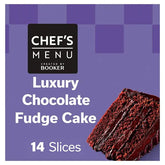 Chef's Menu Luxury Chocolate Fudge Cake 14 Slices (Case of 6)