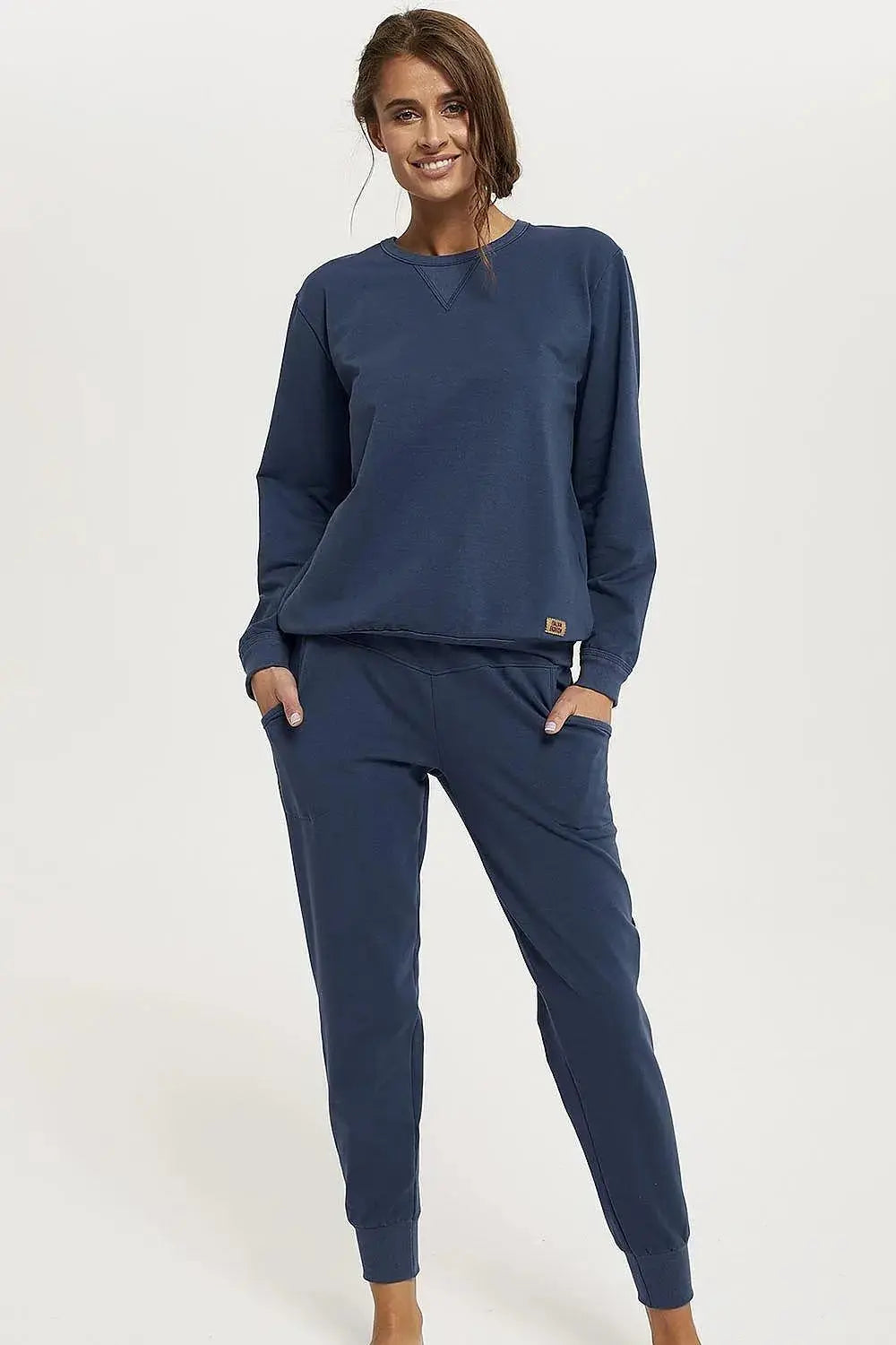 Classic Italian Fashion Panama Sweatshirt Set  Adomoo