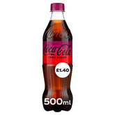Coca-Cola Zero Sugar Cherry 12 x 500ml (Case of 12)  Adomoo