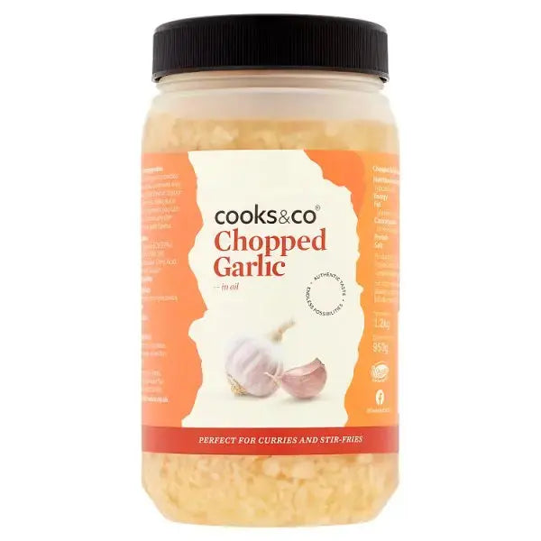 Cooks & Co Chopped Garlic in Oil 1.2kg  Adomoo