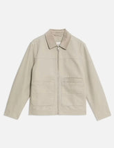 Cotton Rich Canvas Harrington Jacket Adomoo