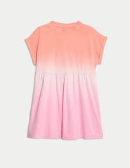 Cotton Rich Ombré T-Shirt Dress (1-8 Yrs)  Adomoo