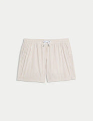 M&S Cotton Rich Seersucker Striped Swim Shorts  Adomoo