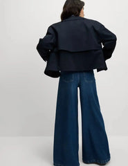 Cotton Rich Short Trench Coat  Adomoo