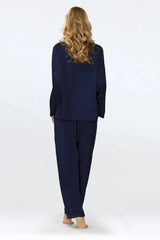 DKaren long pants and long-sleeved top womens pajamas Adomoo